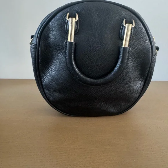 Talbots Black Mini Handle Bag with Gold Accents - Picture 6 of 9